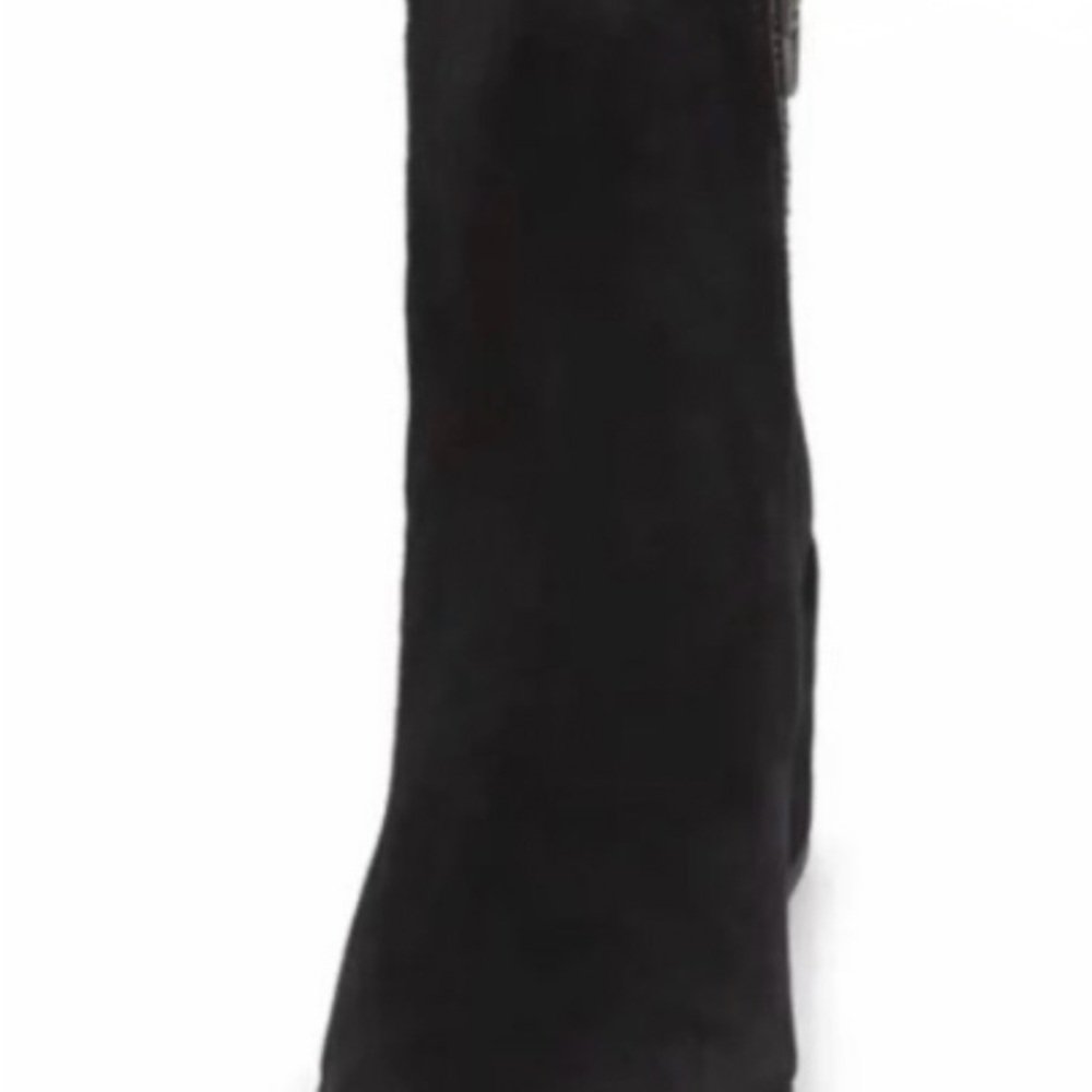 Dolce Vita Maude Black Suede Ankle Booties New with Defect - Picture 3 of 5